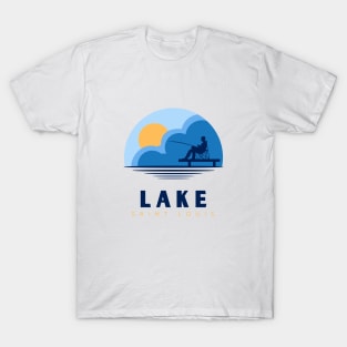 Lake Saint Louis Sitting on the Dock T-Shirt